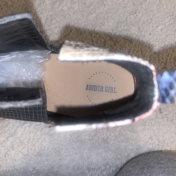 A Rider,9 Leather Python Booties - Picture 7 of 7